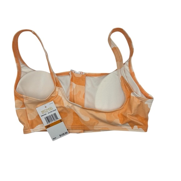 NWT Michael Kors Orange and White Bikini Set Size Small - Picture 4 of 11